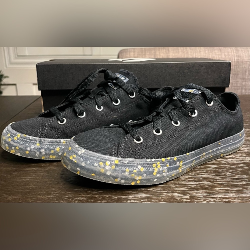 Converse youth black/gold low top
